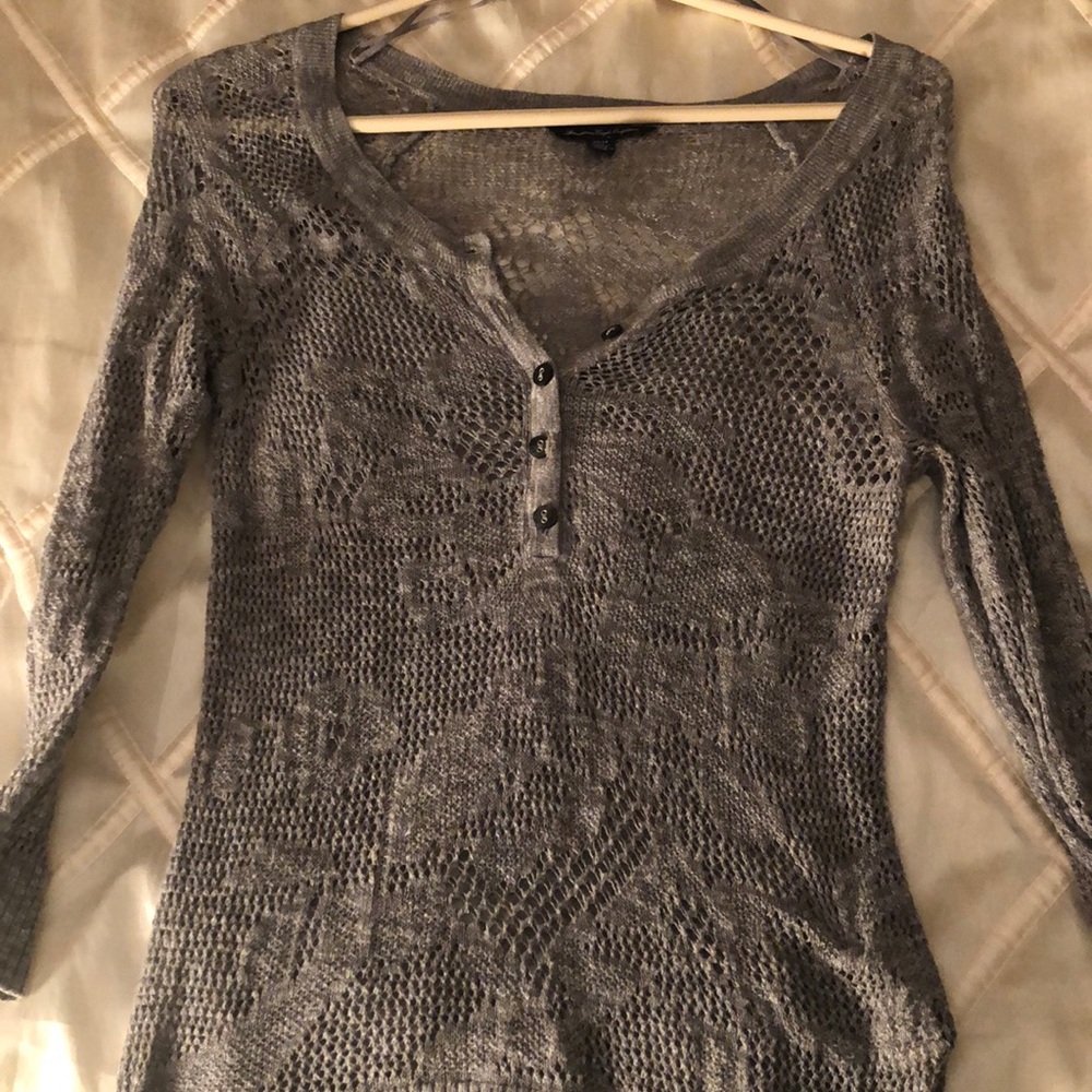 American Eagle Light Gray Sweater